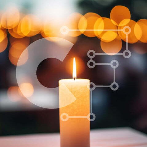 Intra Συλλεκτικό Ξύλινο Παζλ Plywood 4mm - Μονό κερί στο τραπέζι Σε Ξύλινο Κουτί - Διαστάσεις Puzzle: 10x10 cm – 25 κομμάτια - Image 1