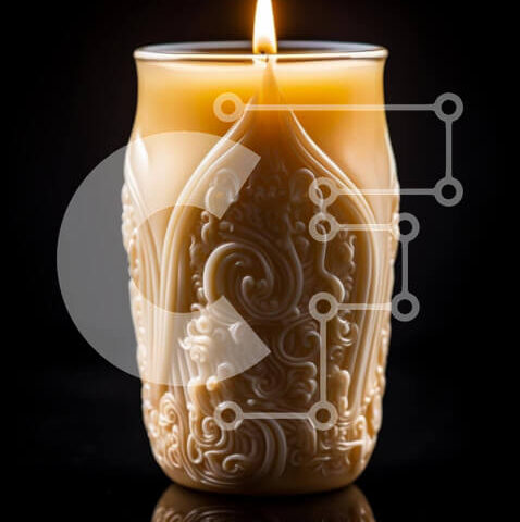 Intra Συλλεκτικό Ξύλινο Παζλ Plywood 4mm - Περίτεχνα σκαλισμένο κερί Σε Ξύλινο Κουτί - Διαστάσεις: 10x10 cm – 25 κομμάτια - Image 1