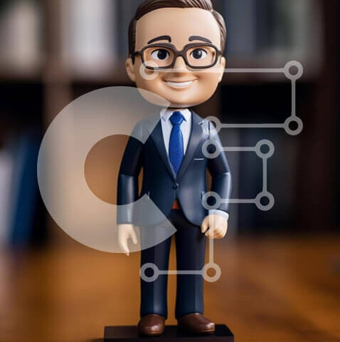 Intra Συλλεκτικό Ξύλινο Παζλ Plywood 4mm - Ειδώλιο επιχειρηματιών παιχνιδιών που φοριέται για δουλειά Σε Ξύλινο Κουτί - Διαστάσεις Puzzle: 10x10 cm – 25 κομμάτια - Image 1