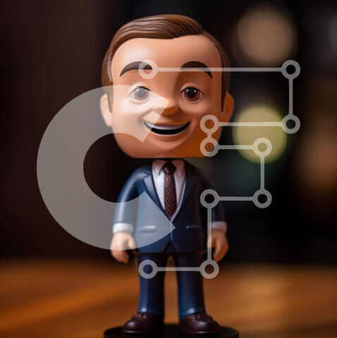 Intra Συλλεκτικό Ξύλινο Παζλ Plywood  4mm - Χαμογελαστό αγαλματίδιο Σε Ξύλινο Κουτί - Διαστάσεις: 10x10 cm – 25 κομμάτια - Image 1