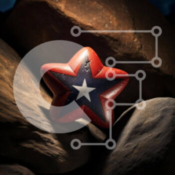 Intra Συλλεκτικό Ξύλινο Παζλ Plywood  4mm - Αντικείμενο σε σχήμα αστεριού σε βράχους Σε Ξύλινο Κουτί - Διαστάσεις: 10x10 cm – 25 κομμάτια - Image 1