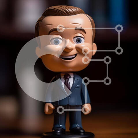 Intra Συλλεκτικό Ξύλινο Παζλ Plywood  4mm - Χαμογελαστό αγαλματίδιο Σε Ξύλινο Κουτί - Διαστάσεις: 10x10 cm – 25 κομμάτια - Image 1