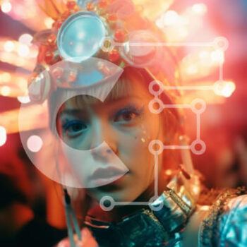 Intra Συλλεκτικό Ξύλινο Παζλ Plywood  4mm - Νεαρή γυναίκα με περίτεχνα κεφαλόδεσμο και μακιγιάζ Σε Ξύλινο Κουτί - Διαστάσεις Puzzle: 10x10 cm – 25 κομμάτια - Image 1