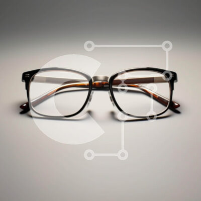 Intra Συλλεκτικό Ξύλινο Παζλ Plywood  4mm - Κομψά γυαλιά οράσεως Σε Ξύλινο Κουτί - Διαστάσεις: 10x10 cm – 25 κομμάτια - Image 1