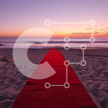 Intra Συλλεκτικό Ξύλινο Παζλ Plywood  4mm - Κόκκινο χαλί στην παραλία στο ηλιοβασίλεμα Σε Ξύλινο Κουτί - Διαστάσεις Puzzle: 10x10 cm – 25 κομμάτια - Image 1