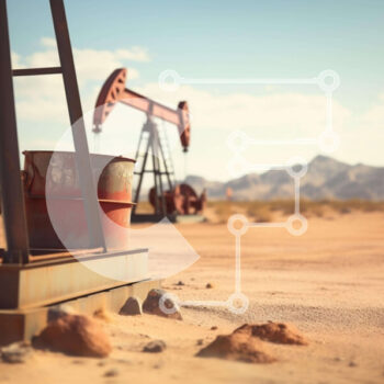 Intra Συλλεκτικό Ξύλινο Παζλ Plywood  4mm - Αντλία και εξοπλισμός πετρελαίου στην έρημο Σε Ξύλινο Κουτί - Διαστάσεις: 10x10 cm – 25 κομμάτια - Image 1