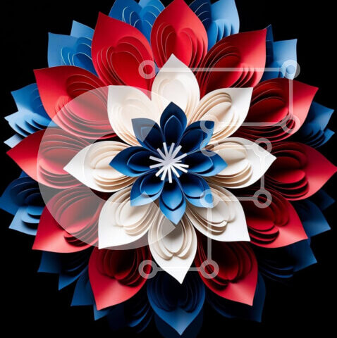 Intra Συλλεκτικό Ξύλινο Παζλ Plywood  4mm - Πατριωτική Ανθοσυνθέσεις Σε Ξύλινο Κουτί - Διαστάσεις Puzzle: 10x10 cm – 25 κομμάτια - Image 1