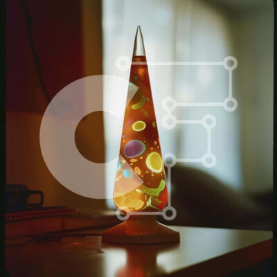 Intra Συλλεκτικό Ξύλινο Παζλ Plywood  4mm - Πολύχρωμο λαμπερό φωτιστικό με πλανήτες και διαστημόπλοια Σε Ξύλινο Κουτί - Διαστάσεις Puzzle: 10x10 cm – 25 κομμάτια - Image 1