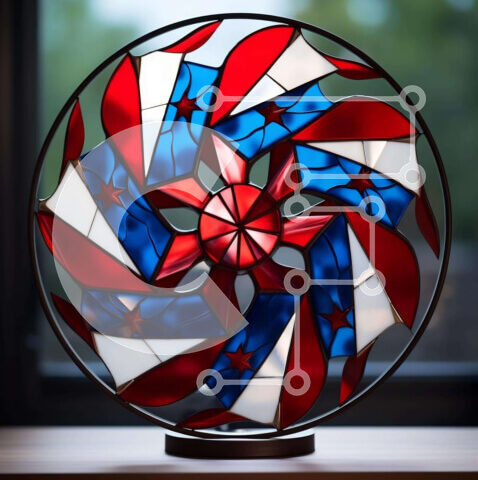 Intra Συλλεκτικό Ξύλινο Παζλ Plywood  4mm - Κυκλικό γλυπτό από βιτρό Σε Ξύλινο Κουτί - Διαστάσεις Puzzle: 10x10 cm – 25 κομμάτια - Image 1