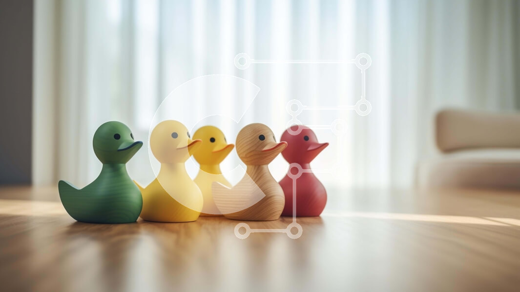 Intra Συλλεκτικό Ξύλινο Παζλ Plywood  4mm - Πολύχρωμα ξύλινα ειδώλια πάπιας Σε Ξύλινο Κουτί - Διαστάσεις: 10x10 cm – 25 κομμάτια