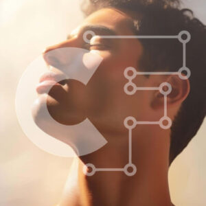 Intra Συλλεκτικό Ξύλινο Παζλ Plywood  4mm - Άνδρας χωρίς πουκάμισο που κοιτάζει ψηλά στον ήλιο Σε Ξύλινο Κουτί - Διαστάσεις Puzzle: 10x10 cm – 25 κομμάτια