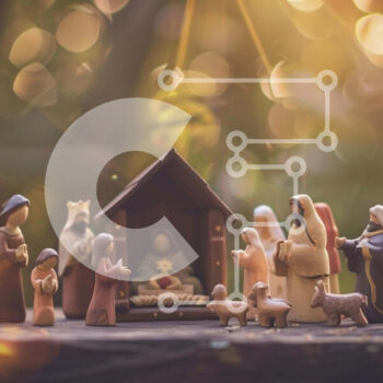 Intra Συλλεκτικό Ξύλινο Παζλ Plywood  4mm - Ξύλινη Φάτνη με ειδώλια και το φως των κεριών Σε Ξύλινο Κουτί - Διαστάσεις Puzzle: 10x10 cm – 25 κομμάτια - Image 1