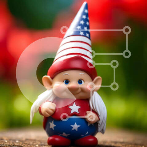 Intra Συλλεκτικό Ξύλινο Παζλ Plywood 4mm - Πατριωτικό παιχνίδι με καπέλο αμερικανικής σημαίας Σε Ξύλινο Κουτί - Διαστάσεις Puzzle: 10x10 cm – 25 κομμάτια - Image 1