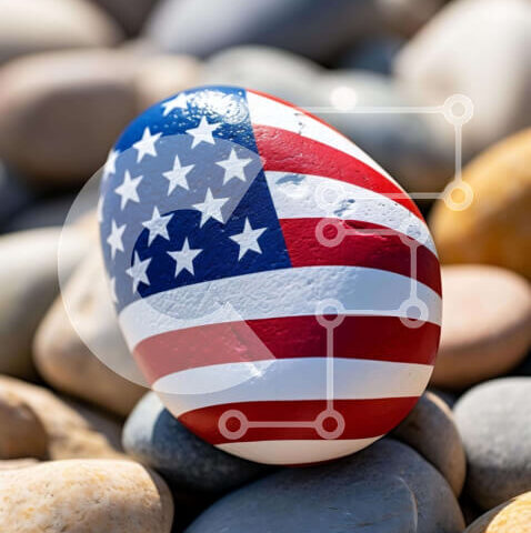 Intra Συλλεκτικό Ξύλινο Παζλ Plywood 4mm - Πατριωτικό αυγό στους βράχους Σε Ξύλινο Κουτί - Διαστάσεις Puzzle: 10x10 cm – 25 κομμάτια - Image 1