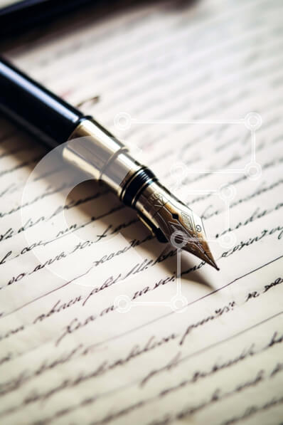 Intra Συλλεκτικό Ξύλινο Παζλ Plywood  4mm - Στυλό σε ανοιχτό χαρτί Σε Ξύλινο Κουτί - Διαστάσεις: 10x10 cm – 25 κομμάτια