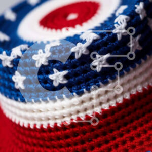 Intra Συλλεκτικό Ξύλινο Παζλ Plywood  4mm - Πλεκτό καπέλο για την Ημέρα της Ανεξαρτησίας Σε Ξύλινο Κουτί - Διαστάσεις: 10x10 cm – 25 κομμάτια