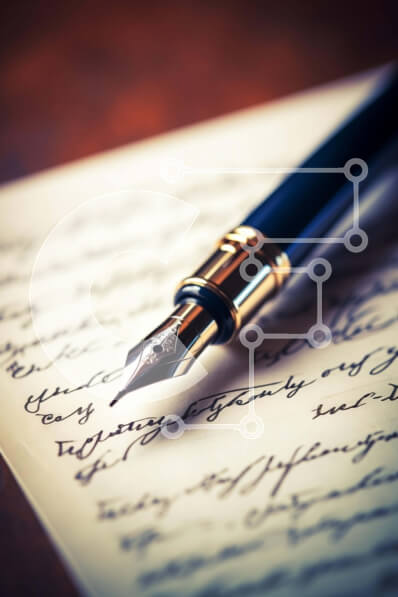 Intra Συλλεκτικό Ξύλινο Παζλ Plywood  4mm - Vintage στυλό σε ανοιχτό χαρτί Σε Ξύλινο Κουτί - Διαστάσεις: 10x10 cm – 25 κομμάτια