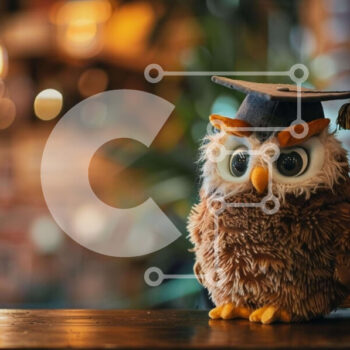 Intra Συλλεκτικό Ξύλινο Παζλ Plywood  4mm - Κουκουβάγια αποφοίτησης στο τραπέζι Σε Ξύλινο Κουτί - Διαστάσεις Puzzle: 10x10 cm – 25 κομμάτια - Image 1