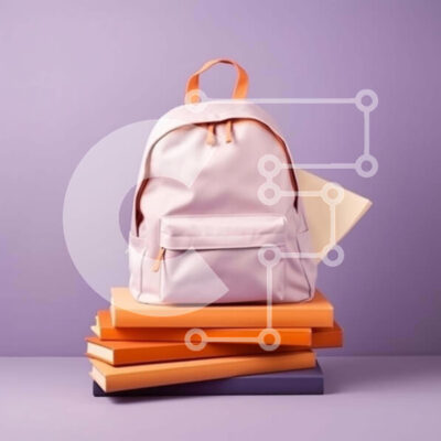 Intra Συλλεκτικό Ξύλινο Παζλ Plywood  4mm - Έννοια σακιδίου και βιβλίων Σε Ξύλινο Κουτί - Διαστάσεις Puzzle: 10x10 cm – 25 κομμάτια - Image 1