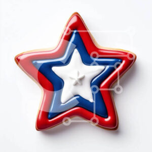 Intra Συλλεκτικό Ξύλινο Παζλ Plywood  4mm - Μπισκότο σε σχήμα αστεριού για πατριωτικές γιορτές Σε Ξύλινο Κουτί - Διαστάσεις: 10x10 cm – 25 κομμάτια