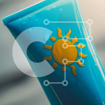 Intra Συλλεκτικό Ξύλινο Παζλ Plywood  4mm - Μπλε σωληνάριο αντηλιακού για ευαίσθητο δέρμα Σε Ξύλινο Κουτί - Διαστάσεις Puzzle: 10x10 cm – 25 κομμάτια - Image 1