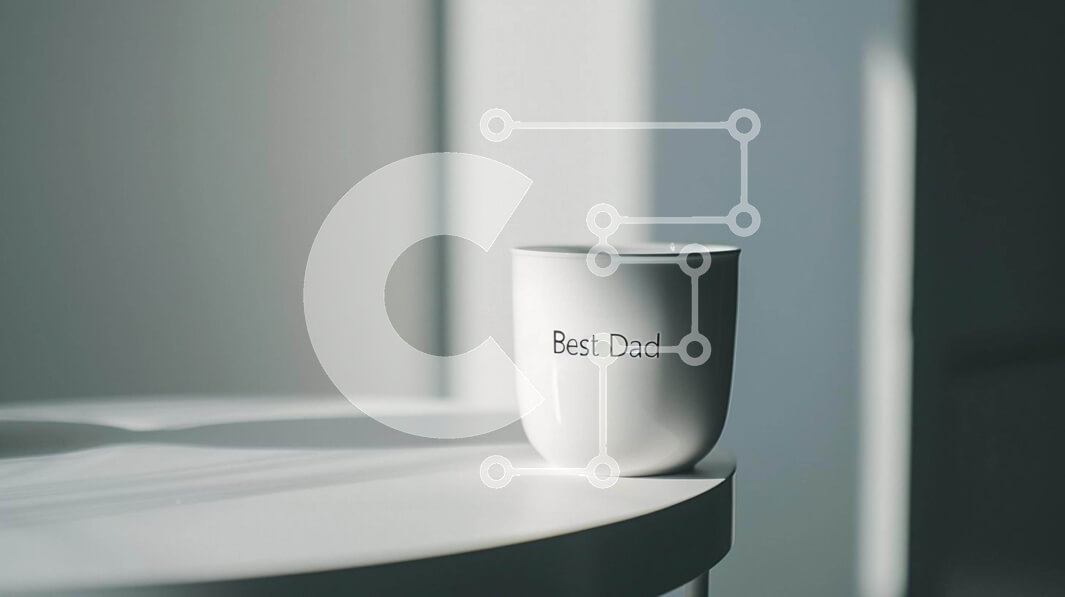 Intra Συλλεκτικό Ξύλινο Παζλ Plywood  4mm - Λευκό φλιτζάνι καφέ με την επιγραφή «Good Dad». Σε Ξύλινο Κουτί - Διαστάσεις: 10x10 cm – 25 κομμάτια