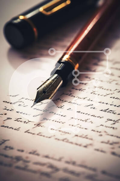 Intra Συλλεκτικό Ξύλινο Παζλ Plywood  4mm - Στυλό σε ανοιχτό χαρτί Σε Ξύλινο Κουτί - Διαστάσεις: 10x10 cm – 25 κομμάτια