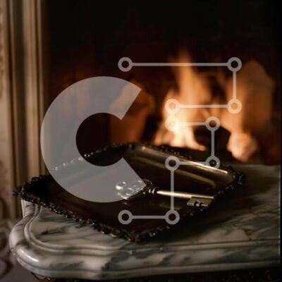 Intra Συλλεκτικό Ξύλινο Παζλ Plywood 4mm - Κλειδί στο δίσκο από μαρμάρινο τραπέζι κοντά στο τζάκι Σε Ξύλινο Κουτί - Διαστάσεις Puzzle: 10x10 cm – 25 κομμάτια - Image 1