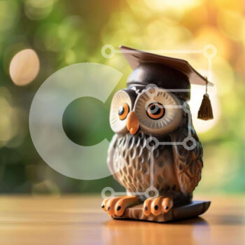 Intra Συλλεκτικό Ξύλινο Παζλ Plywood  4mm - Ειδώλιο κουκουβάγιας με καπάκι αποφοίτησης Σε Ξύλινο Κουτί - Διαστάσεις Puzzle: 10x10 cm – 25 κομμάτια - Image 1