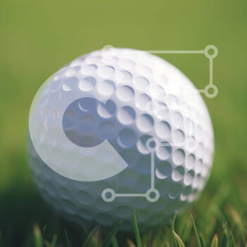 Intra Συλλεκτικό Ξύλινο Παζλ Plywood  4mm - Λευκή μπάλα του γκολφ στο πράσινο γρασίδι Σε Ξύλινο Κουτί - Διαστάσεις Puzzle: 10x10 cm – 25 κομμάτια - Image 1