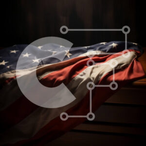 Intra Συλλεκτικό Ξύλινο Παζλ Plywood  4mm - Αμερικανική σημαία στον ξύλινο πάγκο με τα κεριά Σε Ξύλινο Κουτί - Διαστάσεις Puzzle: 10x10 cm – 25 κομμάτια