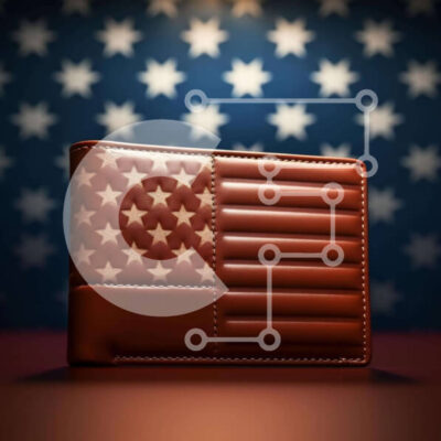 Intra Συλλεκτικό Ξύλινο Παζλ Plywood  4mm - Δερμάτινο πορτοφόλι με μοτίβο αμερικανικής σημαίας Σε Ξύλινο Κουτί - Διαστάσεις: 10x10 cm – 25 κομμάτια - Image 1