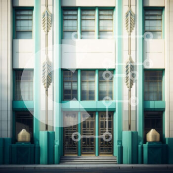 Intra Συλλεκτικό Ξύλινο Παζλ Plywood  4mm - Κτήριο σε στυλ Art Deco Σε Ξύλινο Κουτί - Διαστάσεις Puzzle: 10x10 cm – 25 κομμάτια - Image 1