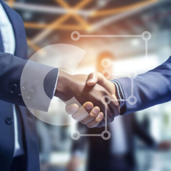 Intra Συλλεκτικό Ξύλινο Παζλ Plywood  4mm - Επιχειρηματίες χειραψία Σε Ξύλινο Κουτί - Διαστάσεις Puzzle: 10x10 cm – 25 κομμάτια - Image 1