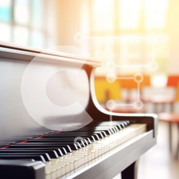 Intra Συλλεκτικό Ξύλινο Παζλ Plywood 4mm - Black Grand Piano σε ένα ευρύχωρο δωμάτιο Σε Ξύλινο Κουτί - Διαστάσεις Puzzle: 10x10 cm – 25 κομμάτια - Image 1