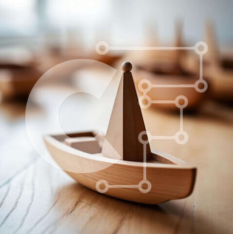 Intra Συλλεκτικό Ξύλινο Παζλ Plywood  4mm - Συλλογή Ξύλινων Βάρκες Παιχνιδιών Σε Ξύλινο Κουτί - Διαστάσεις: 10x10 cm – 25 κομμάτια - Image 1