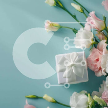 Intra Συλλεκτικό Ξύλινο Παζλ Plywood  4mm - Μπουκέτο λευκά και ροζ λουλούδια με κουτί δώρου Σε Ξύλινο Κουτί - Διαστάσεις Puzzle: 10x10 cm – 25 κομμάτια - Image 1