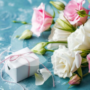 Intra Συλλεκτικό Ξύλινο Παζλ Plywood  4mm - Μπουκέτο τριαντάφυλλο σε σχήμα καρδιάς με λευκό κουτί δώρου Σε Ξύλινο Κουτί - Διαστάσεις Puzzle: 10x10 cm – 25 κομμάτια