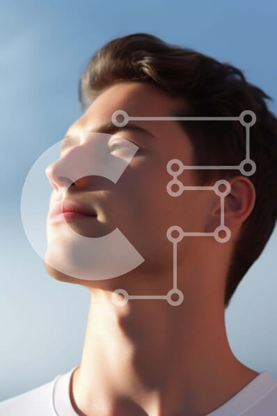 Intra Συλλεκτικό Ξύλινο Παζλ Plywood  4mm - Άνθρωπος που συλλογίζεται κάτω από τους συννεφιασμένους ουρανούς Σε Ξύλινο Κουτί - Διαστάσεις Puzzle: 10x10 cm – 25 κομμάτια