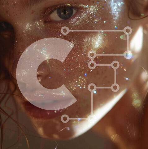 Intra Συλλεκτικό Ξύλινο Παζλ Plywood  4mm - Γυναίκα με πρόσωπο καλυμμένο με λάμψη Σε Ξύλινο Κουτί - Διαστάσεις Puzzle: 10x10 cm – 25 κομμάτια - Image 1