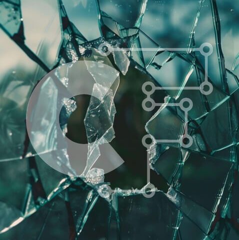 Intra Συλλεκτικό Ξύλινο Παζλ Plywood  4mm - Σπασμένο τζάμι με ορατό πρόσωπο Σε Ξύλινο Κουτί - Διαστάσεις Puzzle: 10x10 cm – 25 κομμάτια - Image 1