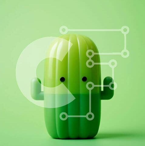 Intra Συλλεκτικό Ξύλινο Παζλ Plywood 4mm - Πράσινο παιχνίδι Κάκτος Σε Ξύλινο Κουτί - Διαστάσεις: 10x10 cm – 25 κομμάτια - Image 1