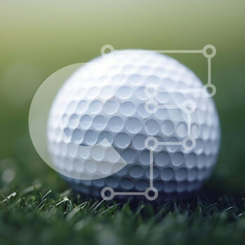 Intra Συλλεκτικό Ξύλινο Παζλ Plywood  4mm - Λευκή μπάλα του γκολφ στο πράσινο γρασίδι Σε Ξύλινο Κουτί - Διαστάσεις Puzzle: 10x10 cm – 25 κομμάτια - Image 1