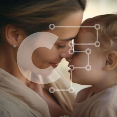 Intra Συλλεκτικό Ξύλινο Παζλ Plywood 4mm - Μητέρα και κόρη αγκαλιά με γλυκό φιλί Σε Ξύλινο Κουτί - Διαστάσεις Puzzle: 10x10 cm – 25 κομμάτια - Image 1