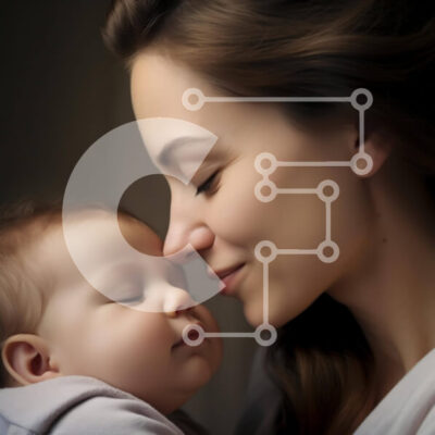 Intra Συλλεκτικό Ξύλινο Παζλ Plywood  4mm - Στιγμή Δεσμού Μητέρας και Μωρού Σε Ξύλινο Κουτί - Διαστάσεις Puzzle: 10x10 cm – 25 κομμάτια - Image 1