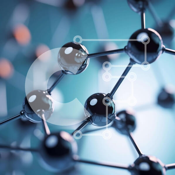 Intra Συλλεκτικό Ξύλινο Παζλ Plywood  4mm - Κοντινό πλάνο 3D μοντέλο ατόμου ή μορίου Σε Ξύλινο Κουτί - Διαστάσεις Puzzle: 10x10 cm – 25 κομμάτια