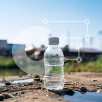 Intra Συλλεκτικό Ξύλινο Παζλ Plywood  4mm - Άδειο μπουκάλι νερού στη λακκούβα Σε Ξύλινο Κουτί - Διαστάσεις: 10x10 cm – 25 κομμάτια - Image 1