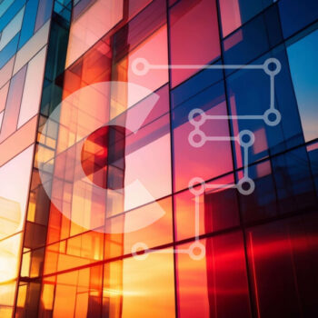 Intra Συλλεκτικό Ξύλινο Παζλ Plywood  4mm - Σύγχρονο κτήριο με πολύχρωμα γυάλινα παράθυρα στο ηλιοβασίλεμα Σε Ξύλινο Κουτί - Διαστάσεις Puzzle: 10x10 cm – 25 κομμάτια - Image 1