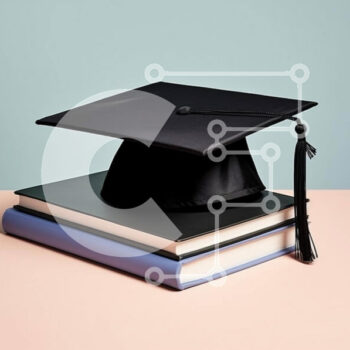 Intra Συλλεκτικό Ξύλινο Παζλ Plywood  4mm - Κούπα αποφοίτησης στα βιβλία Σε Ξύλινο Κουτί - Διαστάσεις Puzzle: 10x10 cm – 25 κομμάτια - Image 1