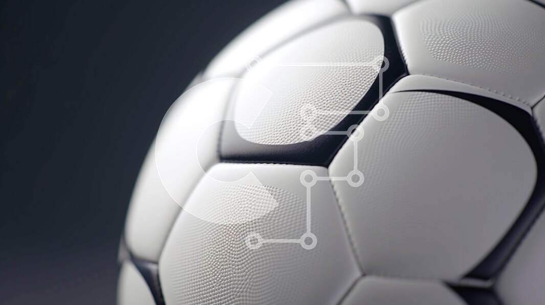 Intra Συλλεκτικό Ξύλινο Παζλ Plywood  4mm - Κοντινό πλάνο της λευκής μπάλας ποδοσφαίρου Σε Ξύλινο Κουτί - Διαστάσεις Puzzle: 10x10 cm – 25 κομμάτια